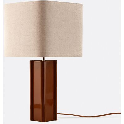 LA REDOUTE INTERIEURS Lampe à poser en céramique et lin, BIMO LA REDOUTE INTERIEURS Lampe à poser en céramique et lin, BIMO