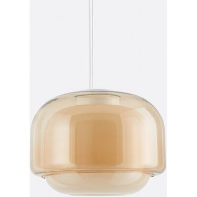 La Redoute Interieurs Kinoko Orange - Suspension en verre coloré La Redoute Interieurs Kinoko Orange - Suspension en verre coloré