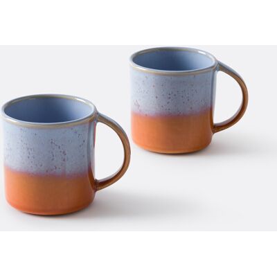 La Redoute Interieurs Ensemble de 2 Tasses en Gres Réactif Ikora - Tasses La Redoute Interieurs Ensemble de 2 Tasses en Gres Réactif Ikora - Tasses