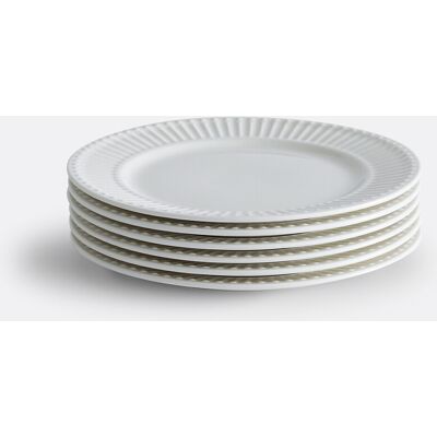 LA REDOUTE INTERIEURS Assiettes à dessert en Bone China blanc - lot de 6 LA REDOUTE INTERIEURS Assiettes à dessert en Bone China blanc - lot de 6