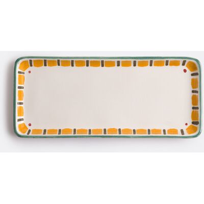 LA REDOUTE INTERIEURS Plat à cake en grès émaillé avec motifs, Baldia LA REDOUTE INTERIEURS Plat à cake en grès émaillé avec motifs, Baldia