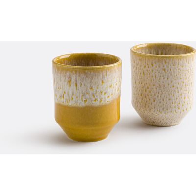 LA REDOUTE INTERIEURS - Elaina - Jaune - Ensemble de tasses LA REDOUTE INTERIEURS - Elaina - Jaune - Ensemble de tasses