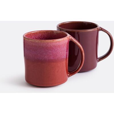 LA REDOUTE INTERIEURS Lot de 2 mugs en grès émail réactif, Sintra LA REDOUTE INTERIEURS Lot de 2 mugs en grès émail réactif, Sintra