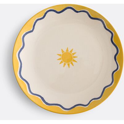 La Redoute Interieurs Olympe Assiettes en céramique - Pack de 4 - Jaune La Redoute Interieurs Olympe Assiettes en céramique - Pack de 4 - Jaune