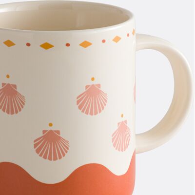 LA REDOUTE INTERIEURS Lot de 2 mugs en porcelaine, NIZAR LA REDOUTE INTERIEURS Lot de 2 mugs en porcelaine, NIZAR