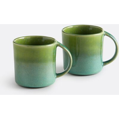 LA REDOUTE INTERIEURS Lot de 2 mugs en grès émail réactif, IKORA LA REDOUTE INTERIEURS Lot de 2 mugs en grès émail réactif, IKORA