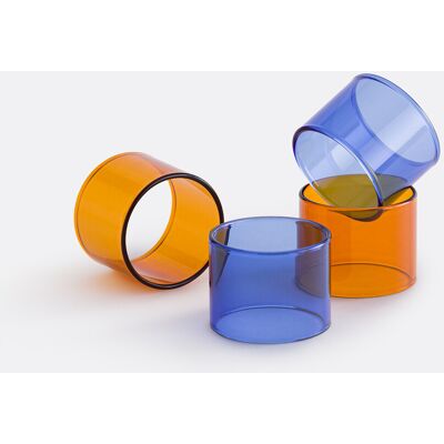 LA REDOUTE INTERIEURS Lot de 4 ronds de serviette en verre borosilicate, ORYN LA REDOUTE INTERIEURS Lot de 4 ronds de serviette en verre borosilicate, ORYN