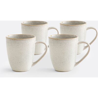 La Redoute Interieurs Lot de 4 mugs en grès Soul - Vaisselle La Redoute Interieurs Lot de 4 mugs en grès Soul - Vaisselle