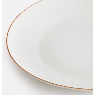 LA REDOUTE INTERIEURS Lot de 4 assiettes plates porcelaine, Malo LA REDOUTE INTERIEURS Lot de 4 assiettes plates porcelaine, Malo