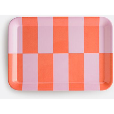 LA REDOUTE INTERIEURS Plateau bicolore motif graphique, taille M, TABAKA LA REDOUTE INTERIEURS Plateau bicolore motif graphique, taille M, TABAKA
