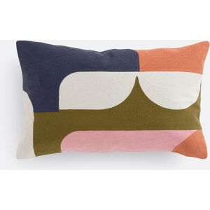 MAPOÉSIE X LA REDOUTE INTÉRIEURS Housse de coussin rectangulaire 60 x 40 cm, en coton brodé, WONDER MAPOÉSIE X LA REDOUTE INTÉRIEURS Housse de coussin rectangulaire 60 x 40 cm, en coton brodé, WONDER