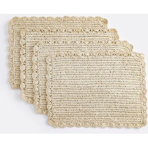 LA REDOUTE INTERIEURS Solia Ensemble de 4 Sets de Table Beige LA REDOUTE INTERIEURS Solia Ensemble de 4 Sets de Table Beige