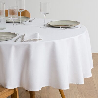 LA REDOUTE INTERIEURS Nappe ronde anti-tache coton SCENARIO LA REDOUTE INTERIEURS Nappe ronde anti-tache coton SCENARIO