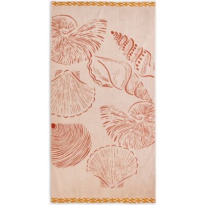 LA REDOUTE INTERIEURS Serviette de plage, en éponge velours 420 g, OMANA LA REDOUTE INTERIEURS Serviette de plage, en éponge velours 420 g, OMANA