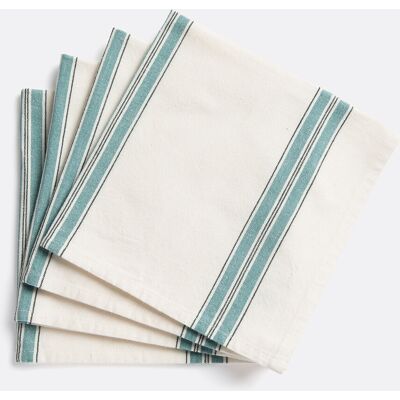 LA REDOUTE INTERIEURS Lot 4 serviettes de table en coton lavé, Boisseau LA REDOUTE INTERIEURS Lot 4 serviettes de table en coton lavé, Boisseau