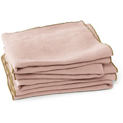 AM.PM Lot de 4 serviettes en chanvre lavé, Helmati AM.PM Lot de 4 serviettes en chanvre lavé, Helmati