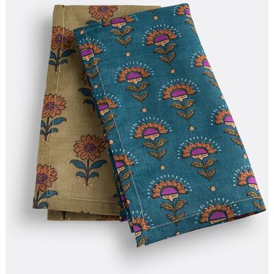 LA REDOUTE INTERIEURS Serviettes de table voile de coton, Zephyr LA REDOUTE INTERIEURS Serviettes de table voile de coton, Zephyr