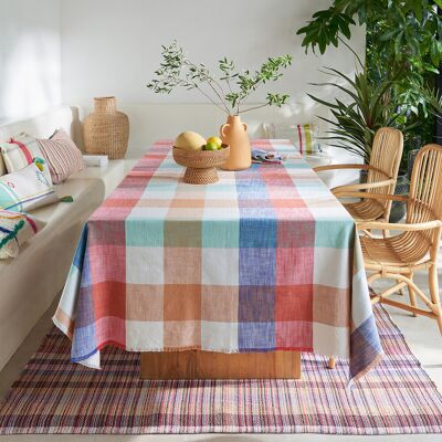 LA REDOUTE INTERIEURS Nappe coton tissé-teint, Formia LA REDOUTE INTERIEURS Nappe coton tissé-teint, Formia