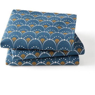 La Redoute Interieurs Serviettes Bleues Palmier - Serviettes La Redoute Interieurs Serviettes Bleues Palmier - Serviettes