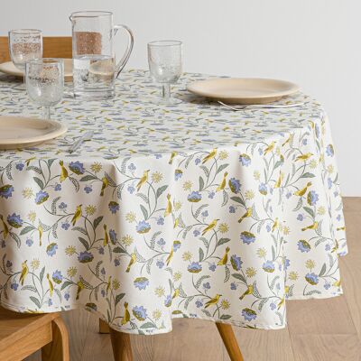 LA REDOUTE INTERIEURS Nappe ronde imprimée, en coton enduit souple, LANZANA LA REDOUTE INTERIEURS Nappe ronde imprimée, en coton enduit souple, LANZANA