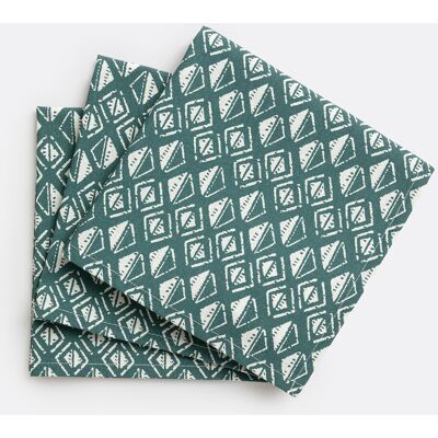 LA REDOUTE INTERIEURS Lot de 3 serviettes de table imprimées Lodge LA REDOUTE INTERIEURS Lot de 3 serviettes de table imprimées Lodge