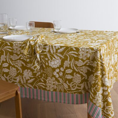 LA REDOUTE INTERIEURS Nappe en coton lavé, imprimé fleurs, LINDA LA REDOUTE INTERIEURS Nappe en coton lavé, imprimé fleurs, LINDA
