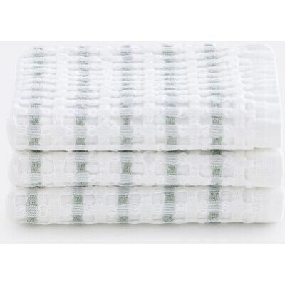 LA REDOUTE INTERIEURS Lot de 3 serviettes d'invités en coton nid d'abeille, TIFLI RAYÉ LA REDOUTE INTERIEURS Lot de 3 serviettes d'invités en coton nid d'abeille, TIFLI RAYÉ