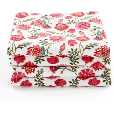 LA REDOUTE INTERIEURS Lot de 4 serviettes de table coton lavé, Bhojan LA REDOUTE INTERIEURS Lot de 4 serviettes de table coton lavé, Bhojan