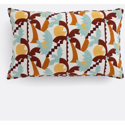 LA REDOUTE INTERIEURS Housse de coussin rectangulaire 60x40 cm, en coton, SOLEY LA REDOUTE INTERIEURS Housse de coussin rectangulaire 60x40 cm, en coton, SOLEY