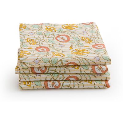LA REDOUTE INTERIEURS Lot de 4 serviettes de table coton lavé, Cyrille LA REDOUTE INTERIEURS Lot de 4 serviettes de table coton lavé, Cyrille