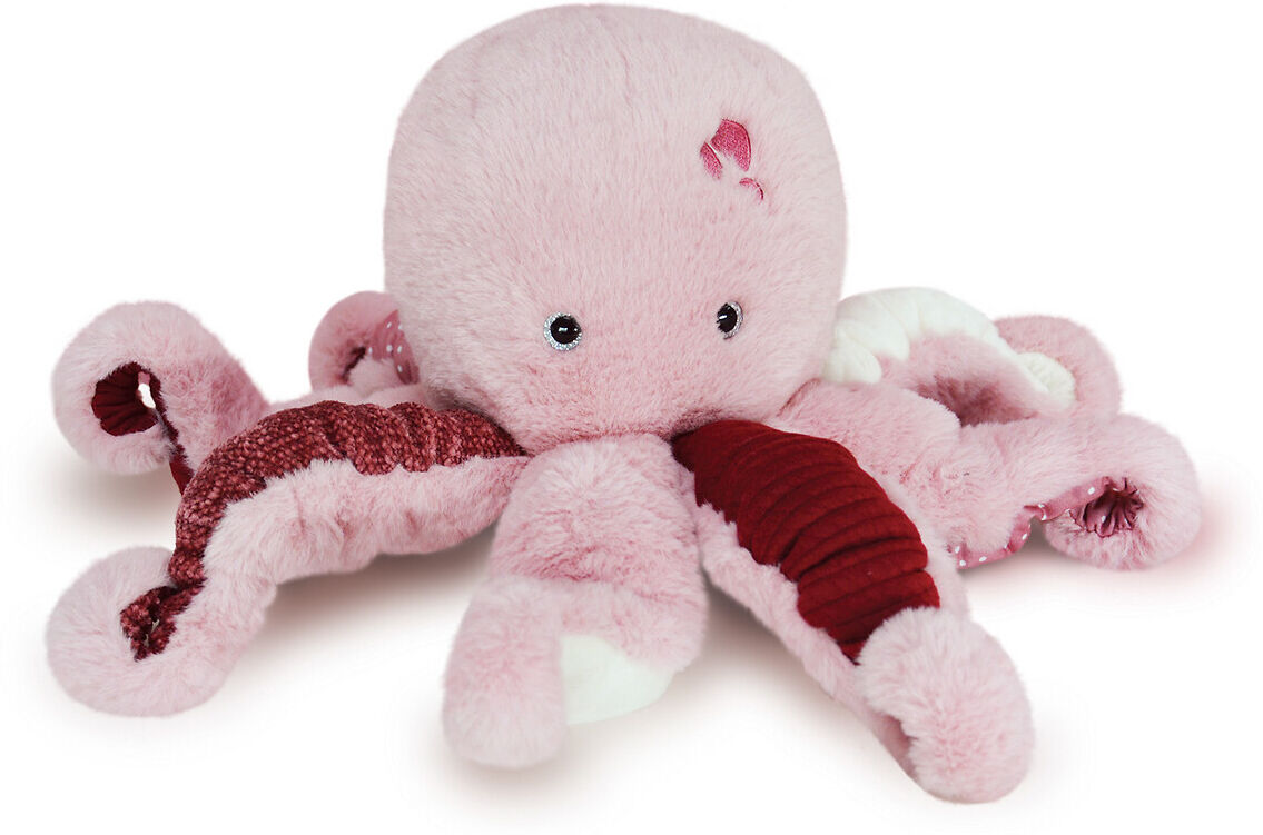 HISTOIRE D'OURS Peluche pieuvre rose des trésors marins 30 cm