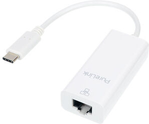 PureLink IS260 USB-C/RJ45-1G-W Adapter White