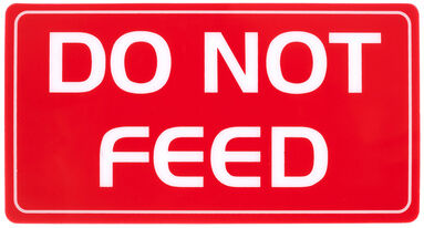 Stageworx Tourlabel Do Not Feed Red