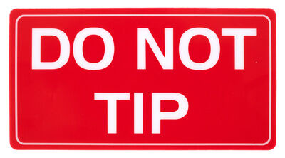 Stageworx Tourlabel Do Not Tip Red