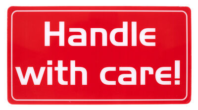 Stageworx Tourlabel Handle With Care Red