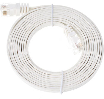 Lindy Cat6 Flach-Cable 2m White White