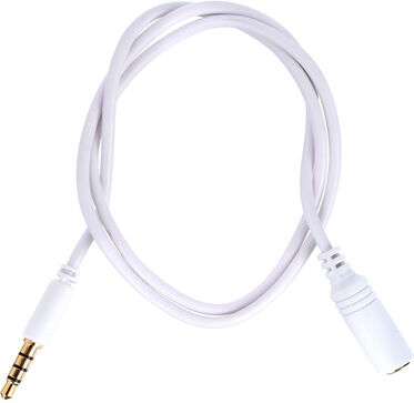 the sssnake Slim Line 4 Pin Jack 0,5m WE White