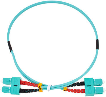 pro snake LWL cable SC-SC Duplex 0,5 OM3 Turquoise