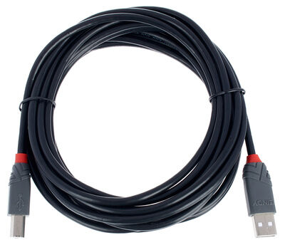 Lindy USB 2.0 Cable Typ A/B 5m Black