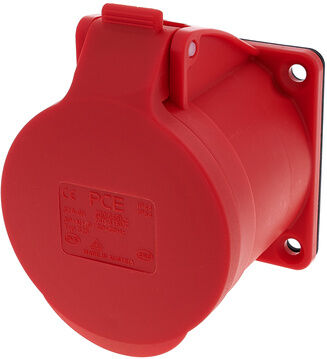 PCE 325-6 Mounting 32A 5pol 400V F Red