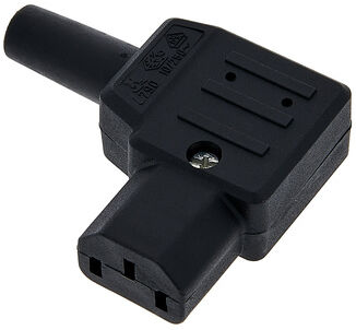 Stairville IEC connector fmale angled C13 Black