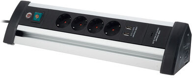 Brennenstuhl A-O-L Power Split 4-Way PD USB