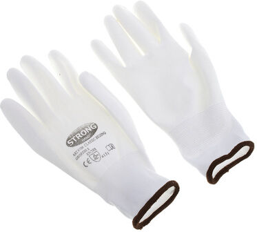 Thomann Nylon gloves white size 8 White