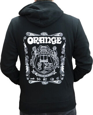 Orange Hoody Logo Black M Black