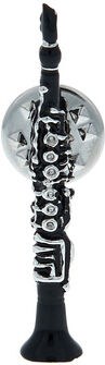 Art of Music Pin Clarinet Black Rhodiniert