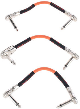 Orange Patch Cable Set Black with orange logo