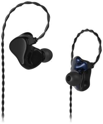 InEar StageDiver SD-3 Black case with metallic blue inner ear part