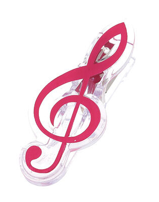 agifty Music Clip Violin Clef Pink Pink
