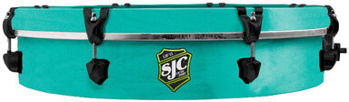 SJC Drums 20""x04 UFO Teal Stain Black Teal