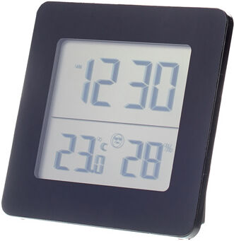 TFA Digital Thermo-Hygrometer Cloc Black